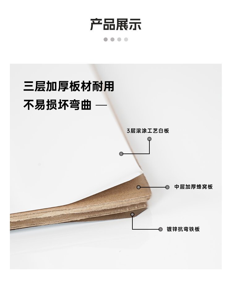 M94辦公教學H型雙面移動支架白板-移動白板-磁性白板產品細節展示