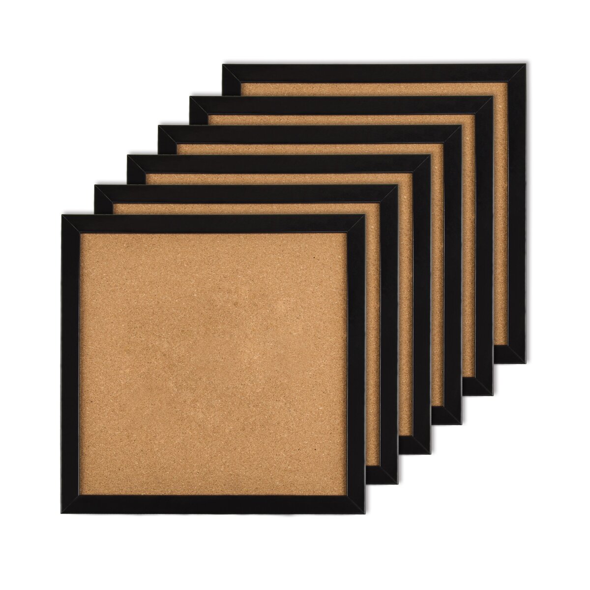 M10 塑料框軟木公告板 12x12英寸